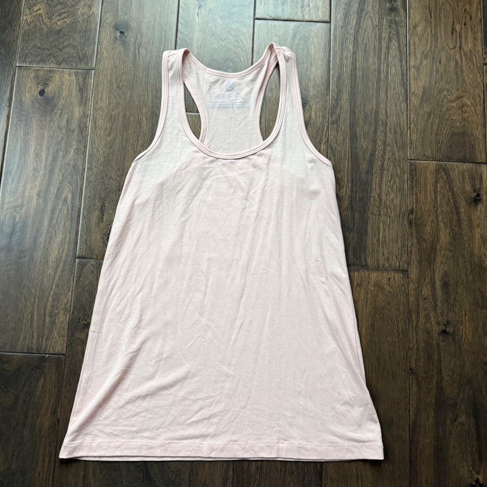 Free Fly Bamboo Tank Top Women XS Pink EUC Performance Racerback Sustainable